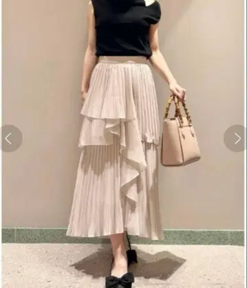 SNIDEL 스나이델 스트레이트 플리츠 캉캉 스커트 사이즈 1