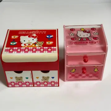 레어!! 산리오 레트로 헬로키티 수납 박스 1995, 1997년제