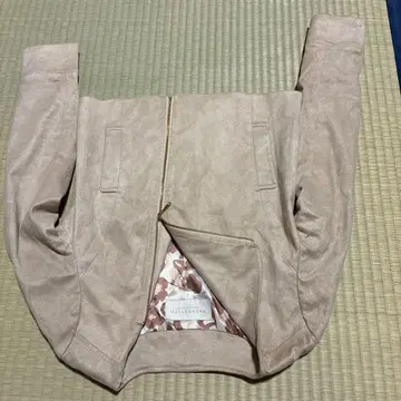 프로포션 자켓 베이지 스웨이드