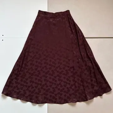 GRACE CONTINENTAL 실크 새틴 자카드 스커트