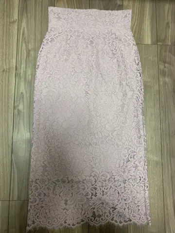 noble 리버 레이스 라인 스커트 38