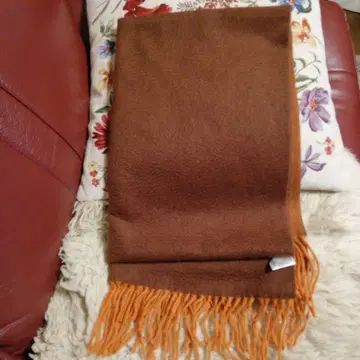 INTERMODE 브라운 머플러 캐시미어 100%