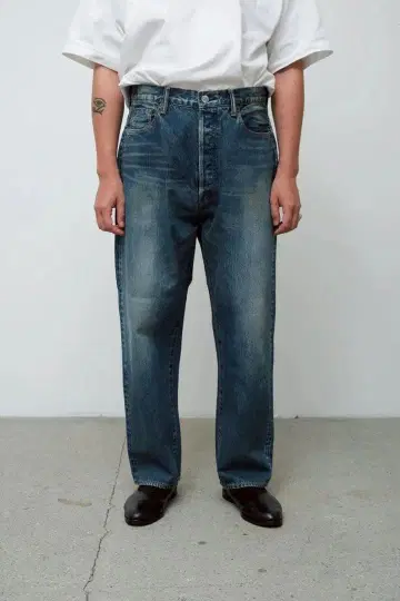 A.PRESSE / Washed Denim Wide Pants