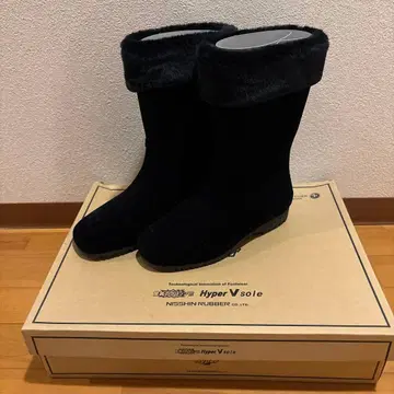 닛신 고무 하이퍼v 밑창 롱 부츠 강설 빙 미끄러지지 않는 밴딩 24cm