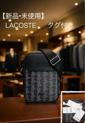 LACOSTE 모노그램 버티컬 숄더백 [ 새상품 미사용 ] 라코스테