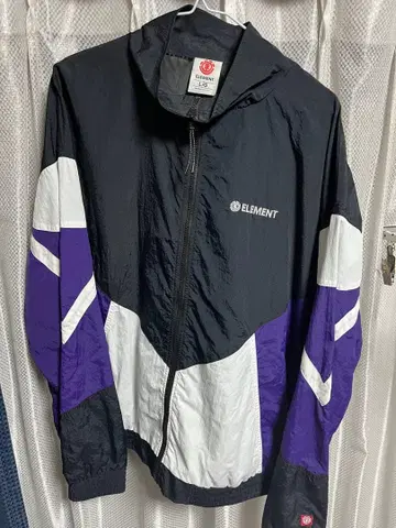 ELEMENT 나일론 자켓 블랙/보라색/화이트