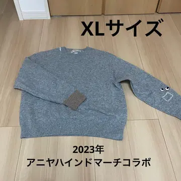 안야 힌드마치 프리미엄 라무 크루넥 스웨터 유니클로 2023 XL