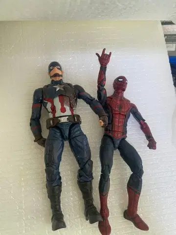 마블 레전드 시빌 워 캡틴 아메리카 스파이더맨 세트