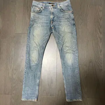 누디진 라이트 블루 슬림핏 데님