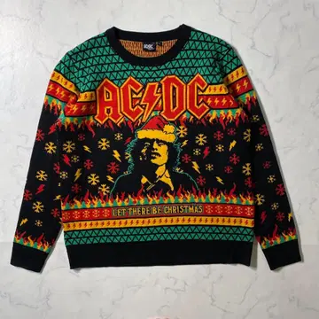 새상품급 AC/DC 스웨터 2021 공식 홀리데이 스웨터 크리스마스 버전