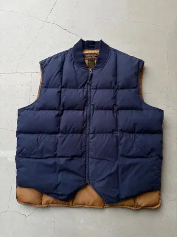 Eddie Bauer 네이비 다운 베스트 XL 블랙 택