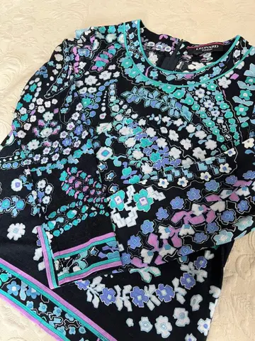 LEONARD 꽃무늬 긴팔 상의 티셔츠