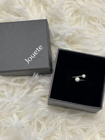 Jouete 펄 장식 골드링