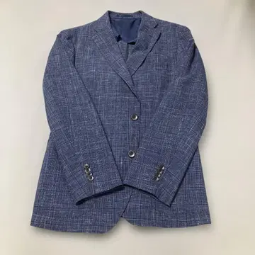 이치테키 네이비 체크 테일러드 자켓