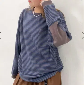 {MODE NORM CORE} 엘르 보 패치 플로우스무스 풀오버