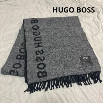 HUGO BOSS 머플러 그레이/블랙 새상품급 남성용
