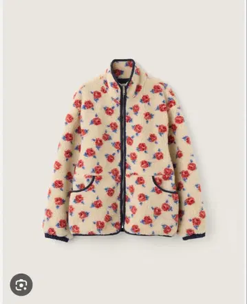 sienne(시엔느) 로즈 플리스 블루종 베이지