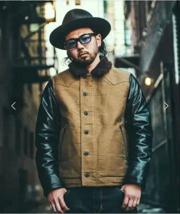 카키/블랙 밀리터리 자켓