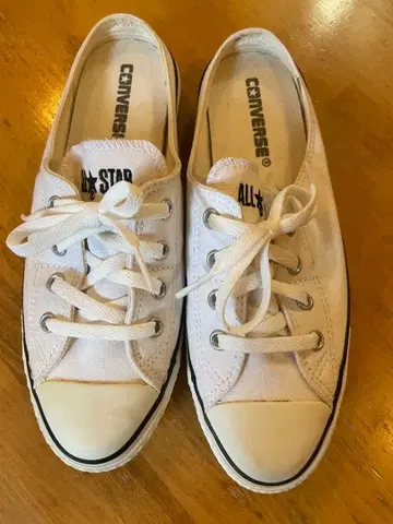 레어 CONVERSE ALL STAR 슬립온 화이트 24.5cm