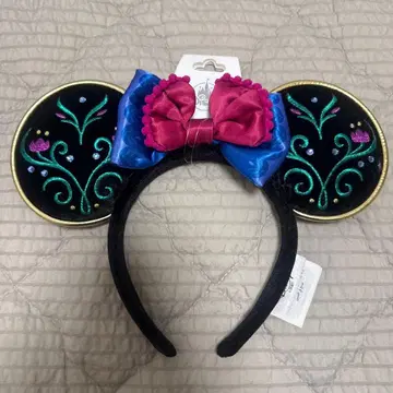 Disney 머리띠 꽃무늬 핑크 리본