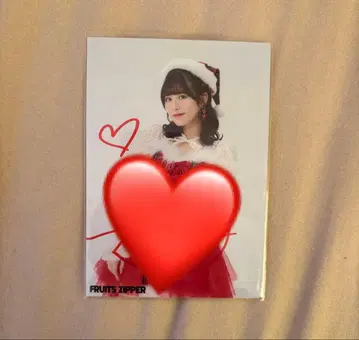 FRUITS ZIPPER 츠키아시 아마네 친필 사인 브로마이드