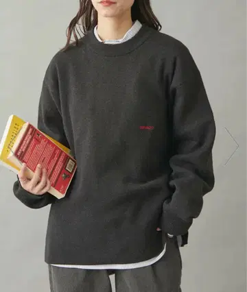 GEVACO 원 포인트 풀오버 상의 니트 맨투맨