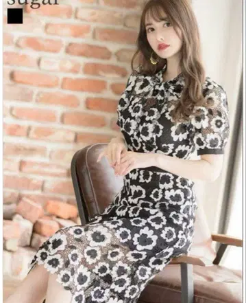 엘르케이 긴자 쿠튀르 꽃무늬 원피스