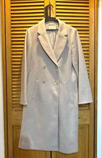 [중고] anysis 울 라이크 노블 체스터 코트 라이트 베이지