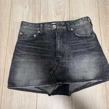 GYDA 블랙 데님 미니 스커트 S 사이즈