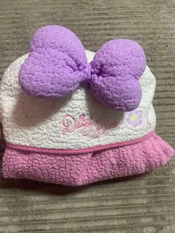 디즈니 데이지 후드 부착 판초