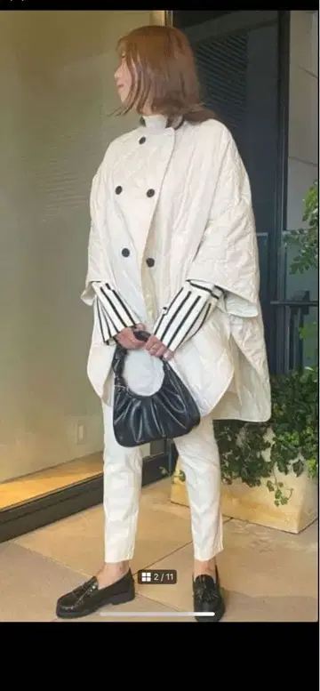 LE PHIL 리몬타 퀼팅 판초