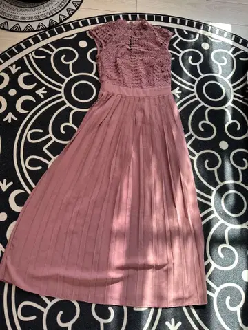 LITTLE MISTRESS 핑크 슬리브리스 롱 원피스