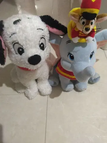 도쿄 디즈니 리조트 덤보 티모시 101마리 강아지 봉제 인형