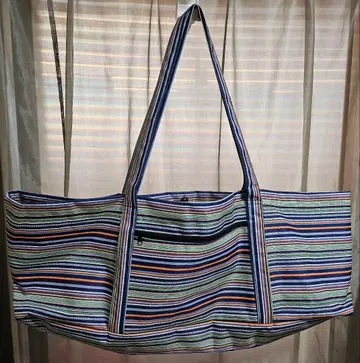 스트라이프 디자인 요가 매트 백