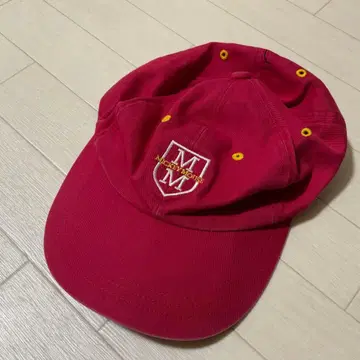 빈티지 미키마우스 디즈니 캡 일본제 레드 자수