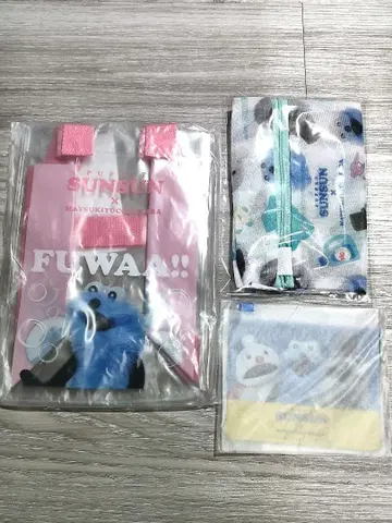 퍼펫 순순 마츠모토키요시 콜라보 클리어백 세탁망 파우치