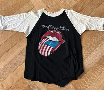 80s 롤링 스톤스 밴드T 빈티지 파키면