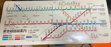 레어템 도큐선 노선도