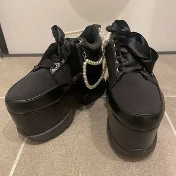 컨디션 최상 디어 마이 러브 통굽 로퍼 24.5