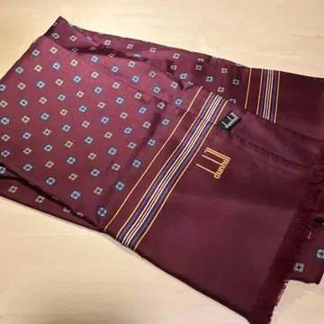 던힐 dunhill 남성용 실크 스톨 스카프