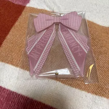 포토 카드 아크릴 프레임 리본 하운드투스 핑크 후쿠야 체인 결품