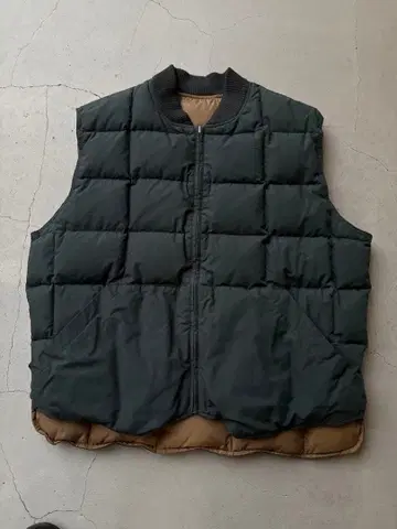 eddie bauer 다운 베스트 리버서블 블랙 택 XL