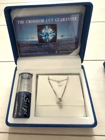 [미사용 새상품] CROSSFOR 다이아몬드 컷 목걸이