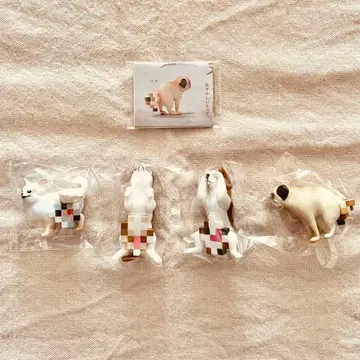 [ 전 4종 컴프 세트 ] 모자이누 가챠가챠