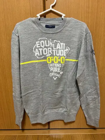 Callaway 크루넥 스웨터 M 그레이
