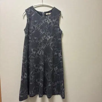 그레이 원피스 꽃무늬 사이즈 38