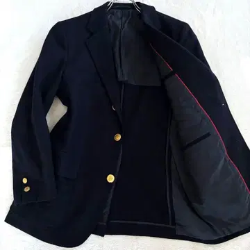 VAN JACKET 네이비 골드 버튼 테일러드 자켓 네이비