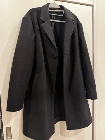 H&M 블랙 체스터 코트 L 사이즈