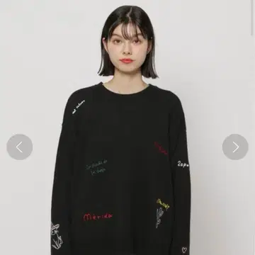 모티브 레터링 니트 풀오버 니코앤드