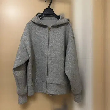 unfilo 그레이 지퍼 후드티